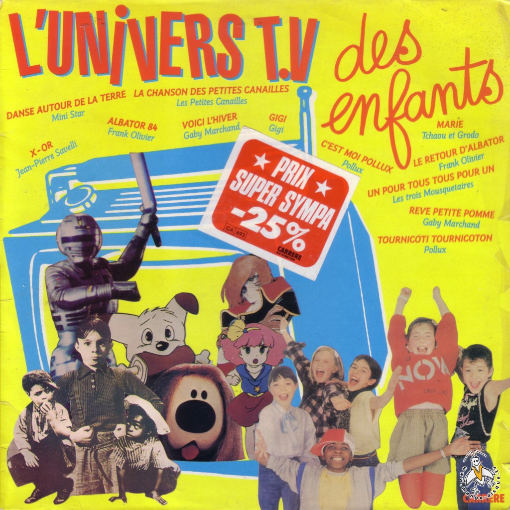 Disque Séries TV et Dessins Animés L'univers T.V des enfants (pochette  jaune)