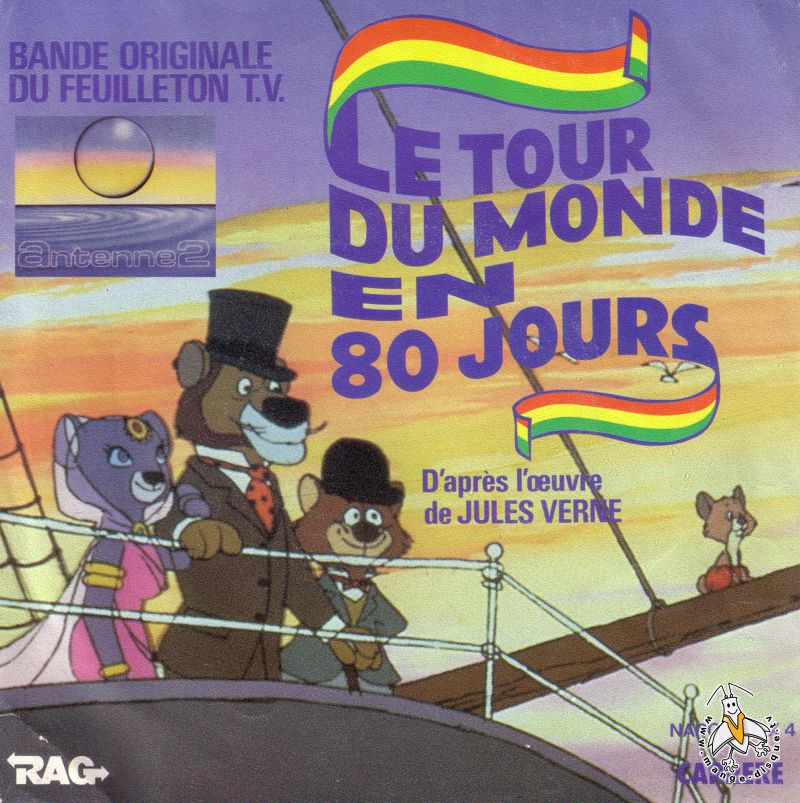 Disque Séries TV et Dessins Animés Le tour du monde en 80 jours Bande